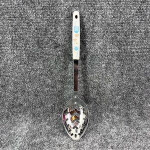Vtg Japan Household Deluxe Dutch Design Lion, Crown, Fleur de Lis Slotted Spoon